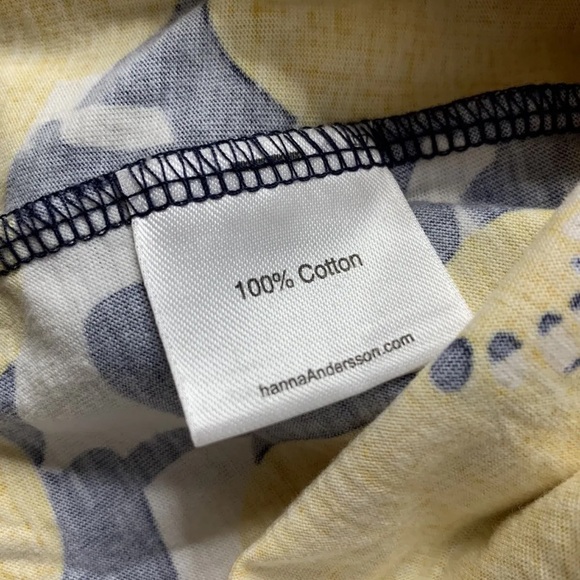 Sold Hanna Andersson 130 Girls Yellow Flower Size 8 Multi Color Summer - Picture 3 of 6